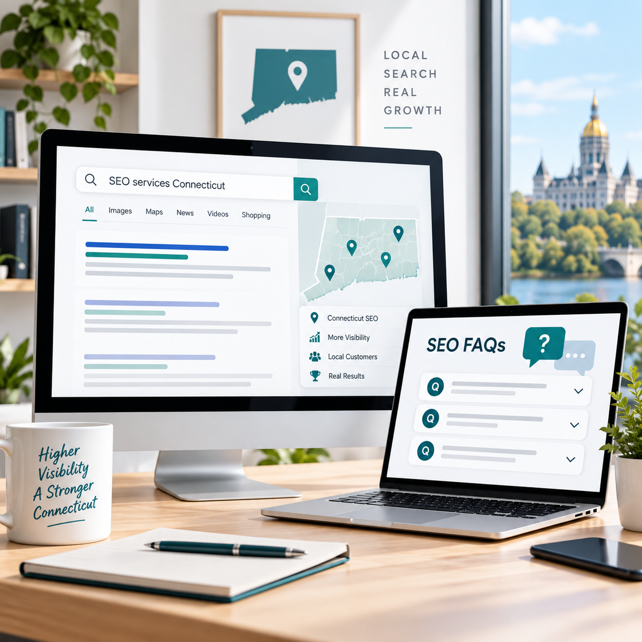 SEO FAQs for Connecticut businesses